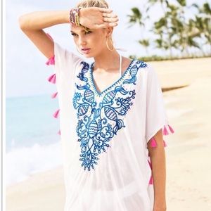EUC LILLY PULITZER CASTILLA SWIM COVERUP XXS/XS